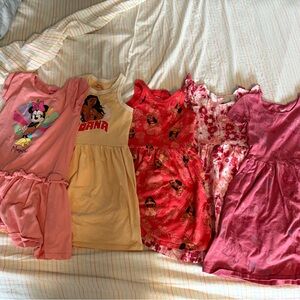 Disney Kids Short Sleeve Tees - Pink, Yellow, Red